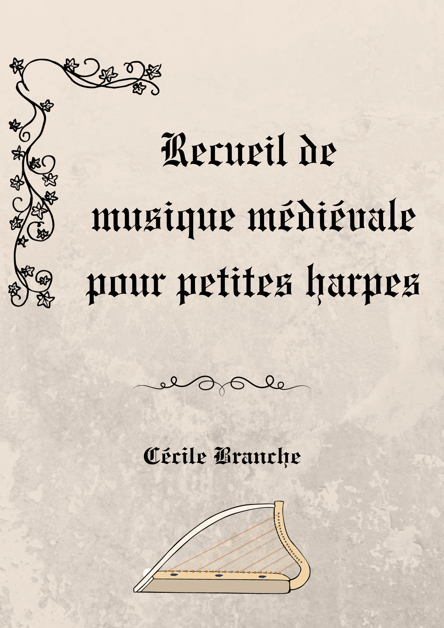 Recueil de musique médiévale pour harpe – Version Papier